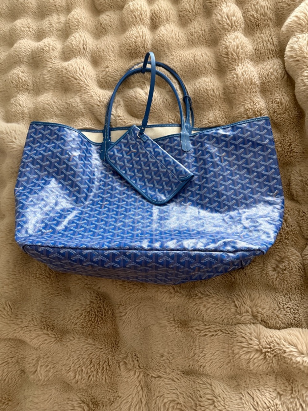 Goyard st louis gm sky blue